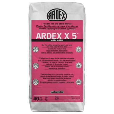 Ardex X5 Tile and Stone Gray Thinset Mortar - 40 lbs