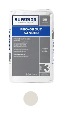 Superior Sanded Pro-Grout White - 25 lb