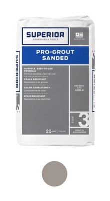 Superior Sanded Pro-Grout London Fog - 25 lb
