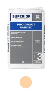 Superior Sanded Pro-Grout Almond - 25 lb