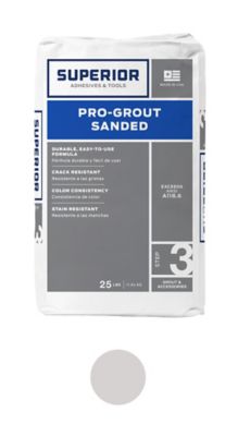 Superior Sanded Pro-Grout Whisper Grey - 25 lb