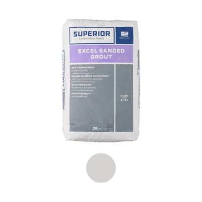 Superior Excel Whisper Grey Sanded Grout - 25lb