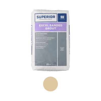 Superior Excel Linen Sanded Grout - 25lb