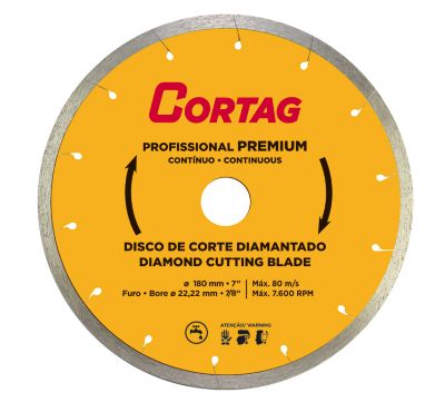 Cortag Zapp 180 Premium Diamond Cutting Blade 7 in.