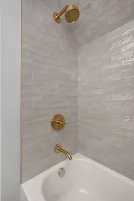 Mallorca White Glossy Ceramic Subway Wall Tile - 2.5 x 8 in. - The