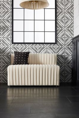 Tingatinga 20×20cm (3) Nikki Chu Tangier Graphite Porcelain Wall and Floor Tile