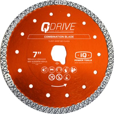 IQ Q-Drive Dry Cut Combo Saw Blade - 7 in.
