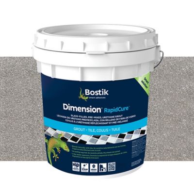 Bostik Dimension RapidCure Glass-Filled, Pre-Mixed Urethane Grout Silver - 9 lb