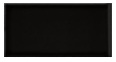 Imperial Black Gloss RES Ceramic Wall Trim Tile - 3 x 6 in.