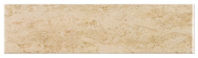 Classico Beige Matte RES Single Bullnose Short Side Ceramic Wall Tile - 4 x 16 in.