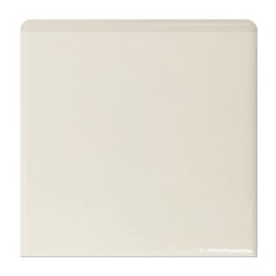 Imperial Bone Crazed Single Bullnose Ceramic Wall Tile - 6 x 6 in.