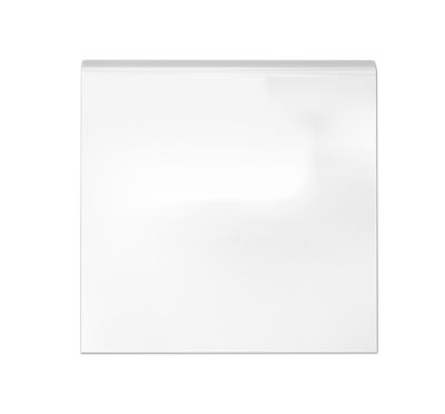 Imperial Bianco Gloss Single Bullnose Ceramic Wall Tile - 6 x 6 in.