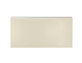 Imperial Ivory Gloss Long Side Bullnose Ceramic Wall Tile - 4 x 8 in.
