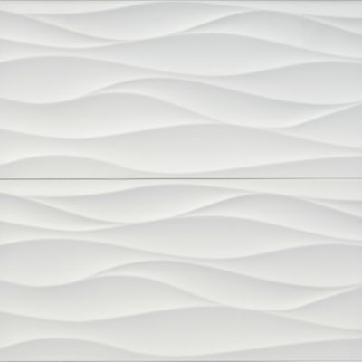 Mar White Matte Ceramic Wall Tile - 12 x 36 in.