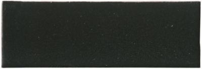 Zellige Black Gloss Ceramic Floor and Wall Tile - 2 x 6 in.