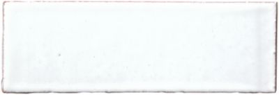 Zellige White Gloss Ceramic Floor and Wall Tile - 2 x 6 in.