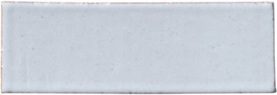Zellige Light Grey Gloss Ceramic Floor and Wall Tile - 2 x 6 in.
