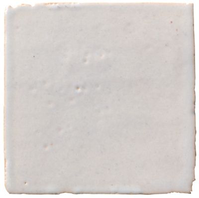 Zellige Alabaster Gloss Ceramic Floor and Wall Tile - 4 x 4 in.