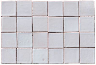 Zellige Alabaster Pearl Gloss Ceramic Mosaic Floor and Wall Tile