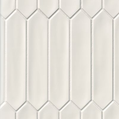 Lanse Matte White Picket Ceramic Wall Tile - 2 x 9 in.