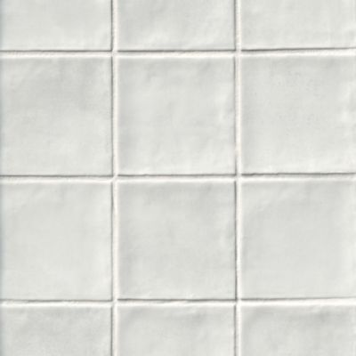 Argile Matte White Porcelain Wall and Floor Tile 4 x 4 in.