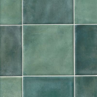 Marrakesh Green Ceramic Wall Tile - 6 x 6 in.