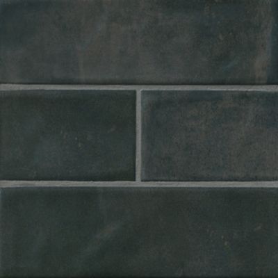 Verano Anthracite Ceramic Wall Tile - 4 x 12 in.