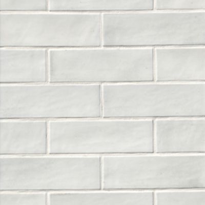 Coco White Matte Porcelain Wall and Floor Tile - 2 x 6 in.