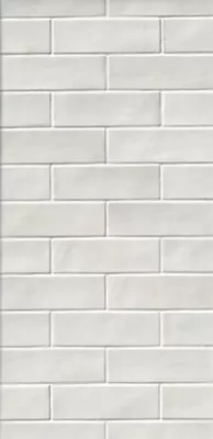Coco White Glossy Porcelain Wall Tile - 2 x 6 in.