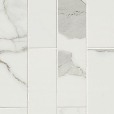 Carrara Ultra White Porcelain Wall and Floor Tile - 3 x 11 in.