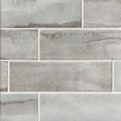 Lux Grey Porcelain Wall Tile - 3 x 10 in.