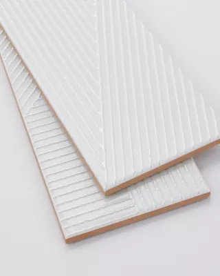 Patch Opera Branco Ceramic Wall Tile - 4 x 16 in. - The Tile Shop