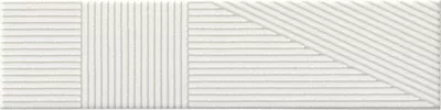 Patch Opera Branco Glossy Ceramic Subway Wall Tile - 4 x 16 in