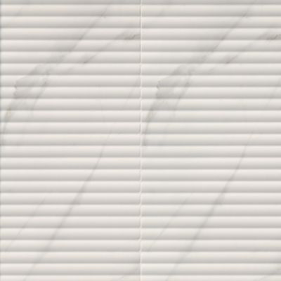 Tommas Carrara Ceramic Wall Tile by Kelli Fontana - 12 x 35 in.