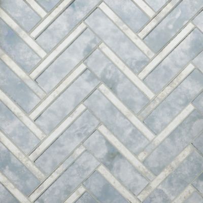 Antique Mirror Chevron Glass Mosaic Wall Tile