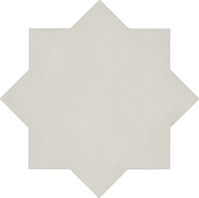 Kasbah Star Bone Porcelain Wall and Floor Tile - 6.5 x 6.5 in.