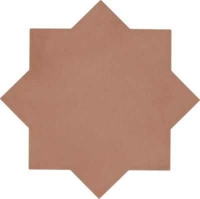 Kasbah Star Terracotta Porcelain Wall and Floor Tile - 6.5 x 6.5 in.