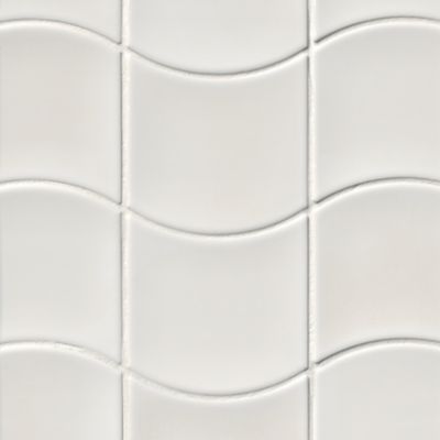 Riad White Ceramic Wall Tile - 4 x 4 in. - The Tile Shop