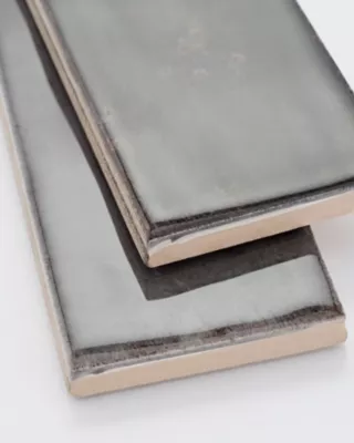 Nautalis Athracite Ceramic Wall Tile - 2 x 10 in. - The Tile Shop