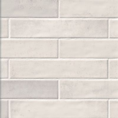 Nautalis White Porcelain Wall Tile - 2 x 10 in.