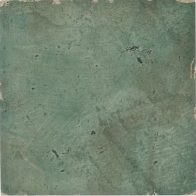 Antique Green Porcelain Wall and Floor Tile - 6 x 6 in.