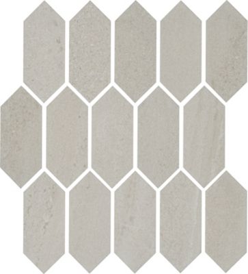 Moonstone Off-White Picket Porcelain Mosaic Wall and Floor Tile - 12 x 12 in.