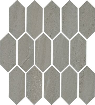 Moonstone Gray Picket Porcelain Mosaic Wall and Floor Tile - 12 x 12 in.
