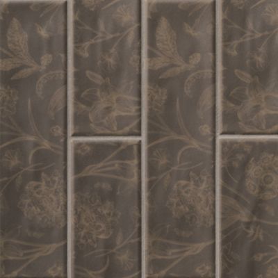 Aurea Flos Bronze Ceramic Subway Wall Tile - 3 x 12 in.