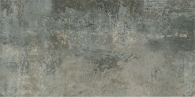 Rusty Metal Silver Porcelain Wall and Floor Tile - 24 x 48 in.