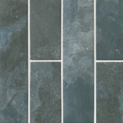 Slate Way Ocean Porcelain Subway Wall and Floor Tile - 3 x 11 in.