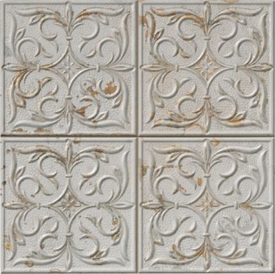 Antigua Lis White Porcelain Wall Tile - 13 x 13 in.