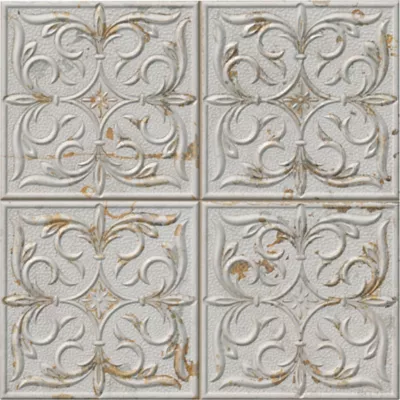 Antigua Lis White Porcelain Wall Tile - 13 x 13 in. - The Tile Shop