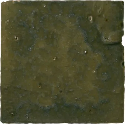 Zellige Dirty Blue Gloss Ceramic Wall and Floor Tile - 4 x 4 in