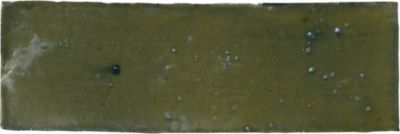 Zellige Dirty Blue Gloss Ceramic Subway Wall and Floor Tile - 2 x 6 in.